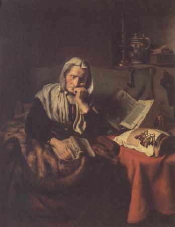 Nicolaes maes An old Woman asleep (mk33)